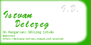 istvan delczeg business card